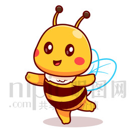 可爱卡通小蜜蜂
