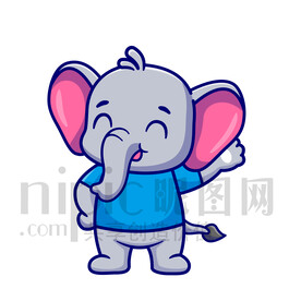 可爱卡通大象