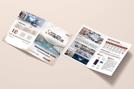 游泳健身活动折页海报图片