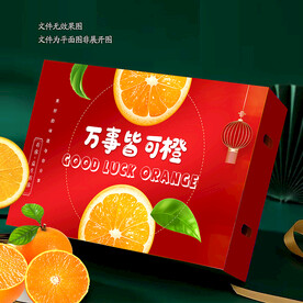 红色橙子包装