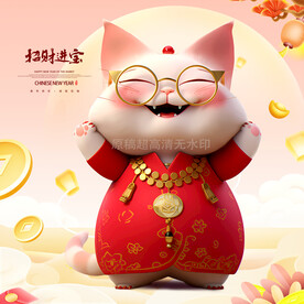 春节招财猫