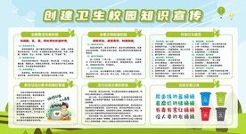 创建卫生校园宣传栏展板