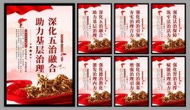 五治融合党建文化墙