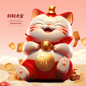 春节发财猫宝宝
