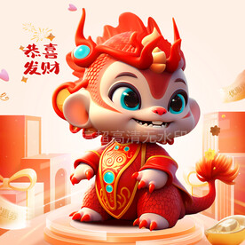 2024龙年宝宝春节素材
