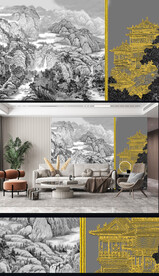 新中式轻奢古典建筑