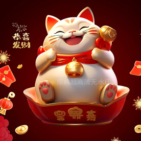 摆件招财猫发财猫