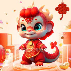 喜庆的龙宝宝