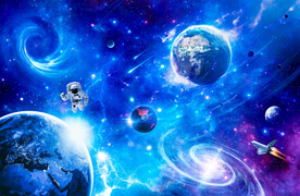 太空黑洞宇航员火箭宇宙星球背景