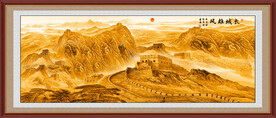 金色国画长城