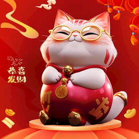 招财猫发财猫