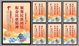 民族团结党建海报