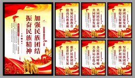 民族团结党建海报
