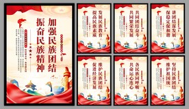 民族团结党建海报