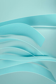 蓝色抽象3d造型