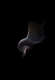 暗黑色流体渐变科技线条背景