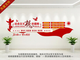 学校社会主义核心价值观文化墙