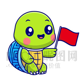 可爱卡通小乌龟