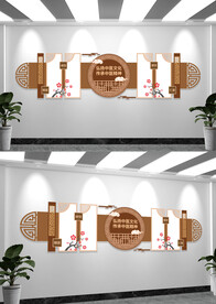 中医养生文化墙创意设计文化墙