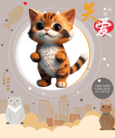 猫海报