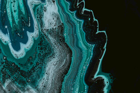 绿色流体渐变科技线条背景