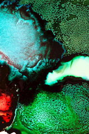 绿色流体渐变科技线条背景