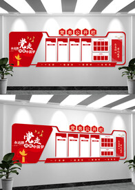 发展党员工作流程党务文化墙