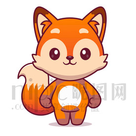 可爱卡通小狐狸
