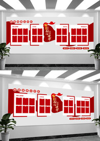 党员活动室党务公开栏文化墙