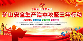 矿山安全宣传背景