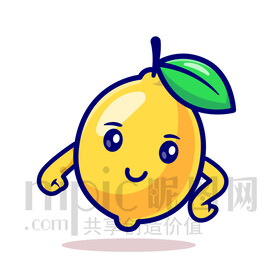 可爱卡通柠檬