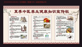 夏季中医养生健康宣传栏
