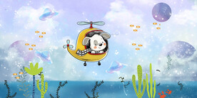 卡通儿童房背景墙