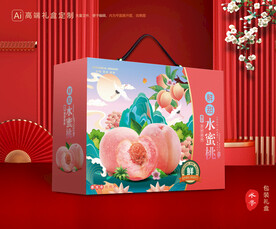 桃子包装 水蜜桃礼盒