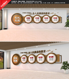 校风校训校园文化墙