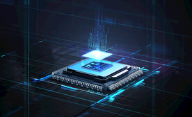 半导体CPU芯片处理器科技海报