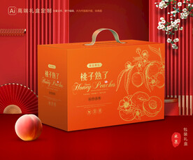 桃子包装 水蜜桃礼盒