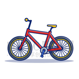 可爱卡通自行车