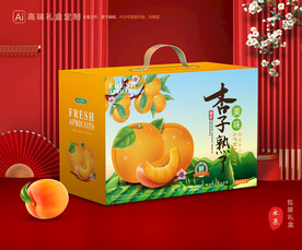 杏包装 黄杏礼盒