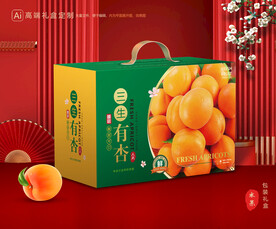 杏包装 黄杏礼盒