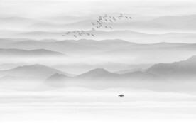 山水水墨画背景墙