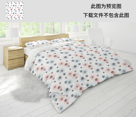 小清新脚印四方图