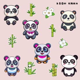 熊猫贴纸