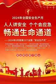 2024安全生产月海报