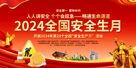 2024企业安全生产宣传展板