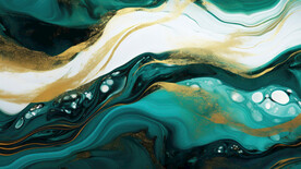 绿色金线渐变大理石背景