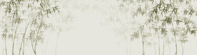 新中式水墨山水竹子背景墙