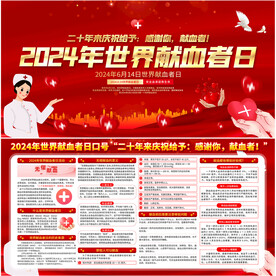 2024年世界献血者日宣传