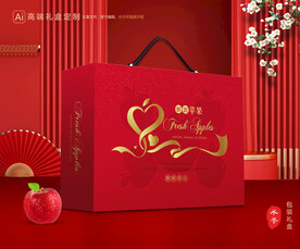 苹果包装 红富士礼盒