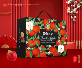 苹果包装 红富士礼盒